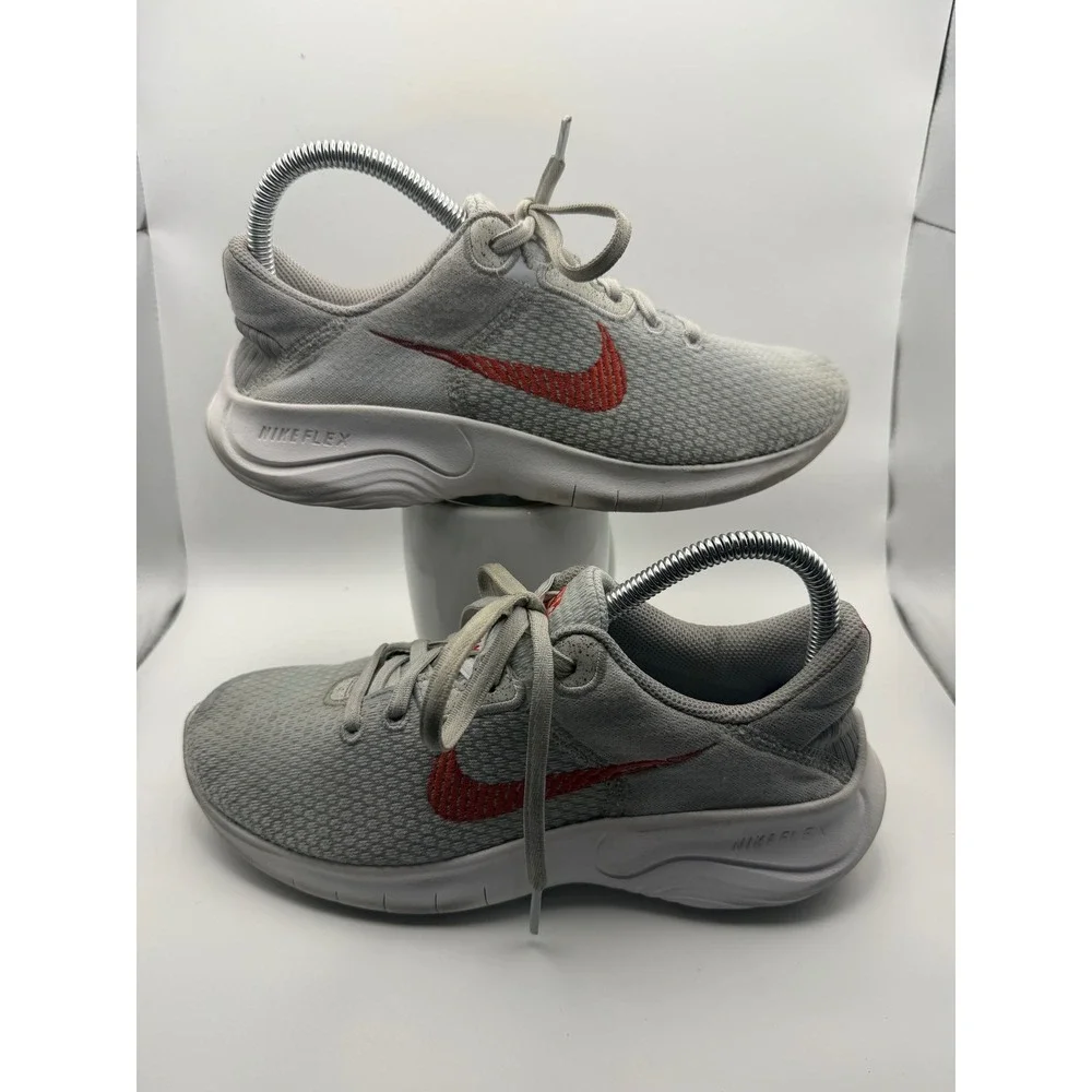 Nike Flex Experience Run 11 Women 6.5 Grey Red Good DD9283-007 Running Shoes